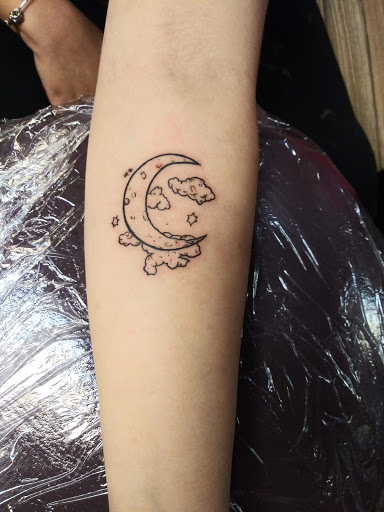 Explore howl's moving castle tattoo ideas, creative tattoo ideas in Newport, available at T N T Explosive Tattoo