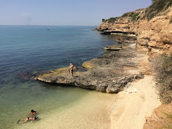 Spiaggia Grotte dell'Acqua Azzurra'in fotoğrafı çok temiz temizlik seviyesi ile