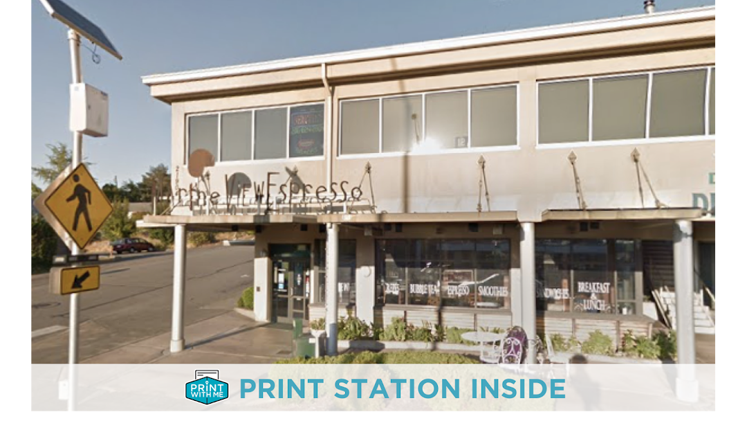 PrintWithMe Print Kiosk at Marine View Espresso
