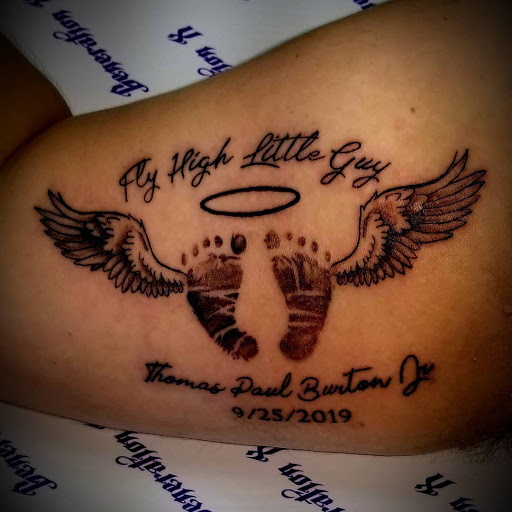 Explore rock n roll tattoo ideas, creative tattoo ideas in Nevada, available at Generation X Tattoos and Piercings