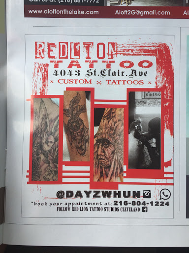 Tattoo Shop «Red Lion Tattoo Cleveland», reviews and photos, 4043 St Clair Ave, Cleveland, OH 44103, USA