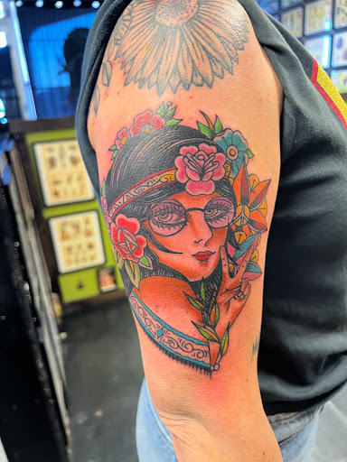 Explore women's forearm tattoo ideas, creative tattoo ideas in Lawton, available at Liberty Port Tattoo