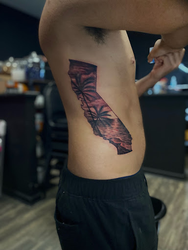 Explore beautiful disaster tattoo ideas, creative tattoo ideas in Goose Creek, available at Red Kirin Tattoo