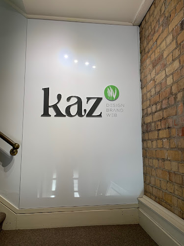 Kaz. Cutting edge graphic designers – website design, branding and marketing collateral.