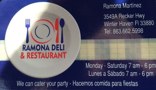 Restaurant «Ramona Deli y Restaurant», reviews and photos, 3549 Recker Hwy, Winter Haven, FL 33880, USA