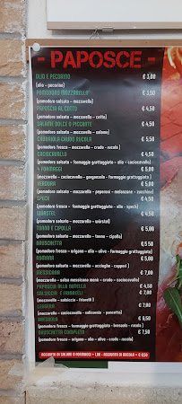 Pizzeria l'Angolo à Vico del Gargano carte
