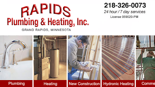 Rapids Plumbing & Heating, Inc. in Grand Rapids, Minnesota