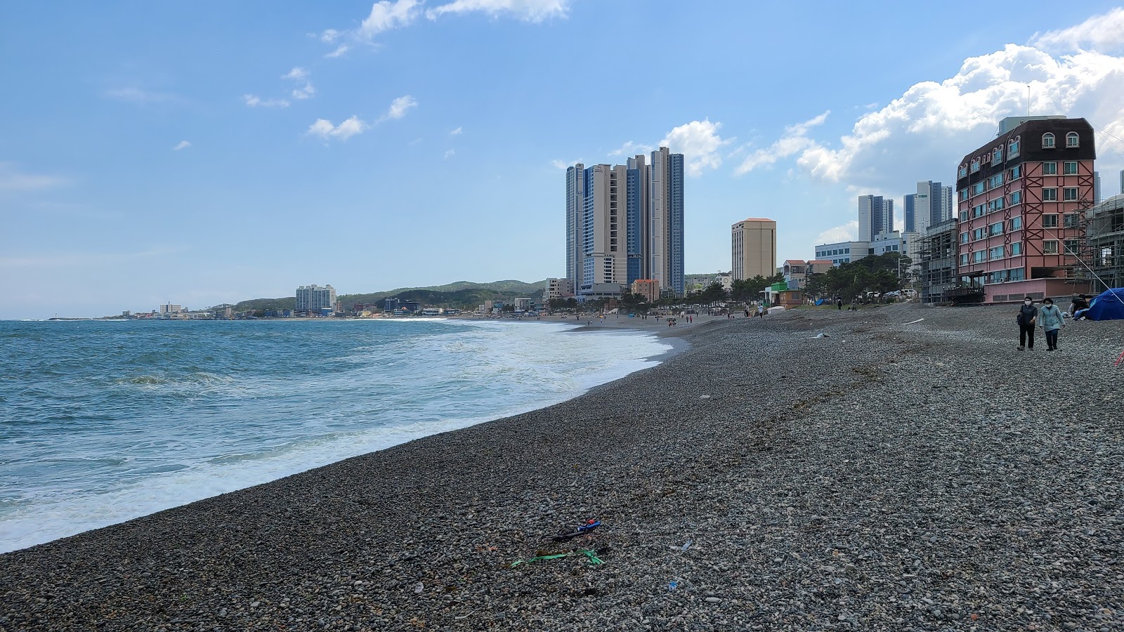 Foto van Jeongja Beach - populaire plek onder ontspanningskenners