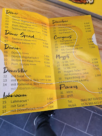 Menu du Solmaz Döner Kebab à Ingolstadt