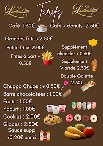 Sandwicherie Snack L' Authentique à Martigues (la carte)