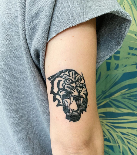 Explore moon and star tattoo ideas, creative tattoo ideas in Los Angeles, available at Supersweet Tattoos and Coffee