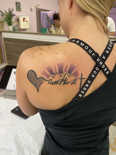 Explore cherry blossom tree tattoo ideas, creative tattoo ideas in Deridder, available at Pine Street Tattoo & Piercing LLC