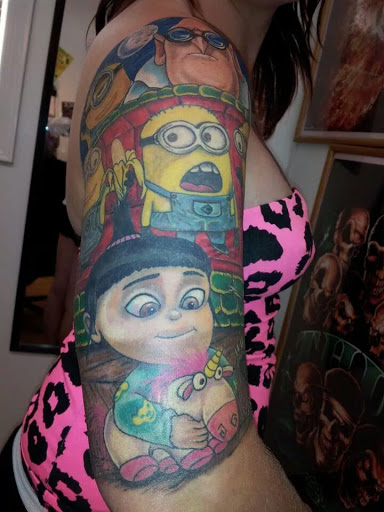 Explore checkered flag tattoo ideas, creative tattoo ideas in Georgetown, available at Body Art Tattoos