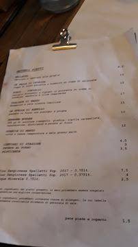 Sangiovanni Osteria di Confine à San Giovanni in Galilea menu
