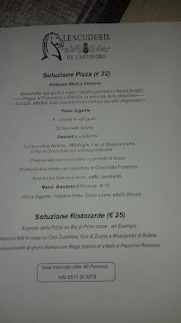Restaurant Le Scuderie de l' Antinoro à Camaioni - menu / carte
