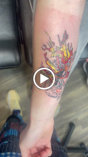 Explore line tattoo ideas for guys, creative tattoo ideas in Goose Creek, available at Red Kirin Tattoo