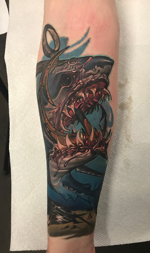 Explore memorial sleeve tattoo ideas, creative tattoo ideas in Minot, available at 2D INK