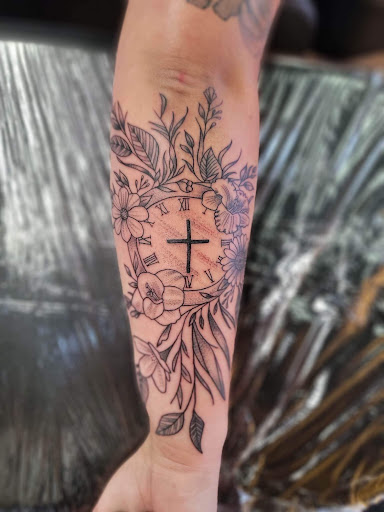 Explore anime forearm tattoo ideas, creative tattoo ideas in Green Cove Springs, available at Under Your Skin Tattoos