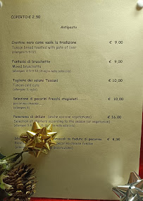 Menu du Ristorante La Tavernetta di Salvini E. à Lucignano