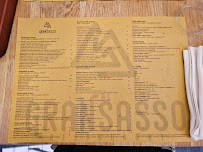 Menu du Trattoria Al Gran Sasso - dal 1965 à Rome