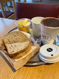 Cappuccino du Sandwicherie Prêt à Manger à Neuilly-sur-Seine - n°1