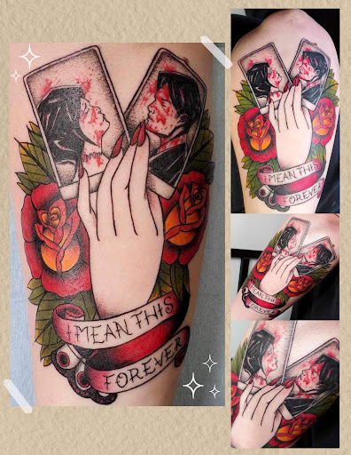 Explore left arm sleeve tattoo ideas, creative tattoo ideas in Port Orchard, available at Whimsy & Wraith Tattoo LLC