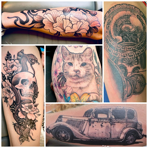 Explore female memorial tattoo ideas, creative tattoo ideas in Verona, available at Post Human Tattoo Co.