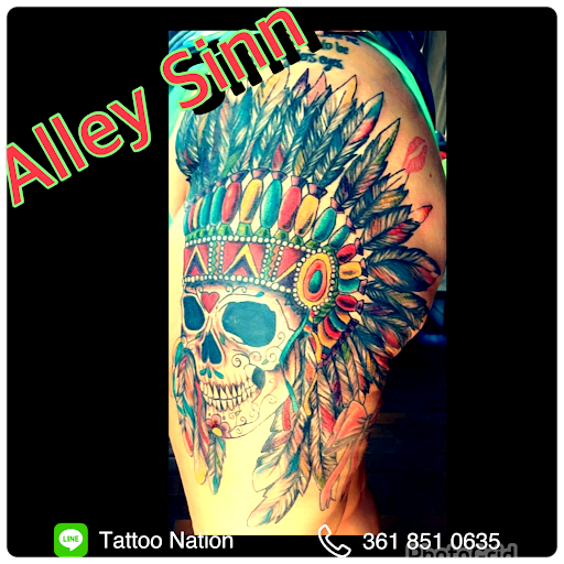 Explore italian horn tattoo ideas, creative tattoo ideas in Corpus Christi, available at Tattoo Nation Tattoo & Body Piercing Studio