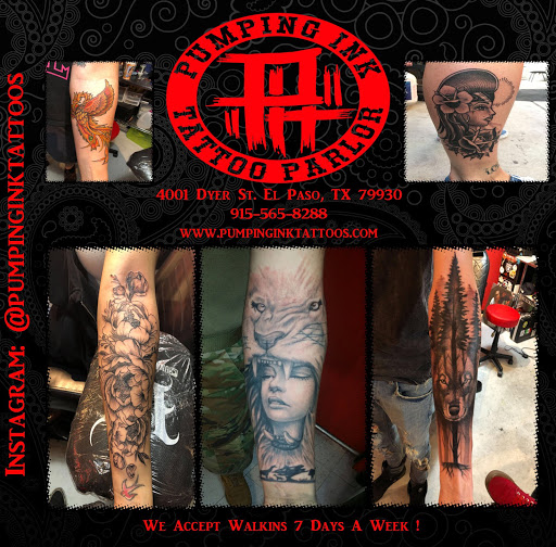 Explore montana tattoo ideas, creative tattoo ideas in El Paso, available at Pumping Ink Tattoo Parlor