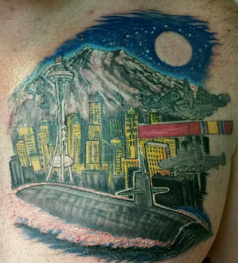 Explore mountain range tattoo ideas, creative tattoo ideas in Winston, available at Recovery Tattoo Co. L.L.C.