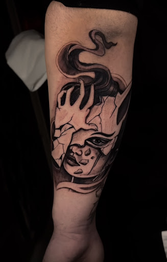 Explore atlantis tattoo ideas, creative tattoo ideas in Baltimore, available at Rippd Canvas Tattoo Shop Artists Social Club