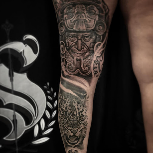 Explore amethyst tattoo ideas, creative tattoo ideas in Seattle, available at Art Never Dies Tattoo and Gallery