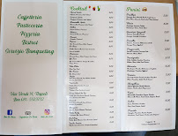 Menu / carte de Caffetteria de Rosa -no breakfast à Naples