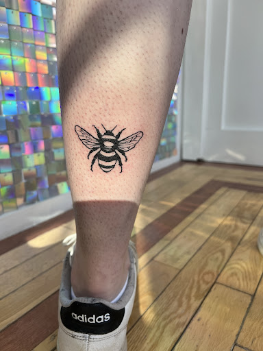 Explore color sleeve tattoo ideas, creative tattoo ideas in Intervale, available at Night in the Forest Tattoo