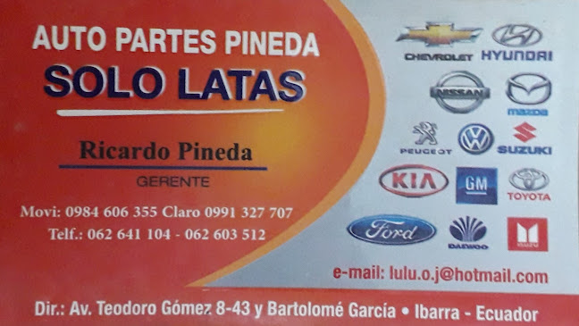 Auto Partes Pineda Solo Latas - Tienda de neumáticos