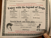 Menu du Restaurant Dionysos à Jülich