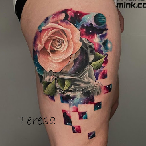 Explore lion sleeve tattoo ideas, creative tattoo ideas in Sanford, available at Venom Ink Tattoo