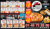 Menu / carte de Pizza Casa Presto à Le Perreux-sur-Marne