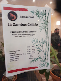 Restaurant asiatique La Gambas Grillée à Saint-Marcel (la carte)