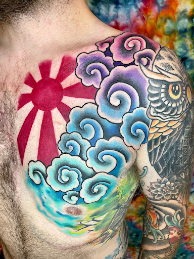 Explore kaneki tattoo ideas, creative tattoo ideas in Islamorada, available at Jellyfish Daydreams LLC