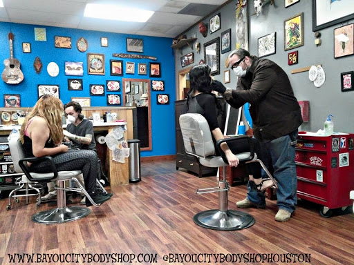 Tattoo Shop «Bayou City Body Shop Tattoo Studio», reviews and photos, 4025 Hwy 6 N #105b, Houston, TX 77084, USA