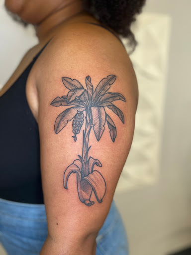 Explore religious tattoo sleeve ideas, creative tattoo ideas in Savannah, available at tattoos by delan