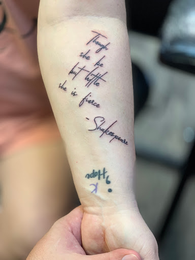 Explore memorial sleeve tattoo ideas, creative tattoo ideas in Springfield, available at To the nines tattoo
