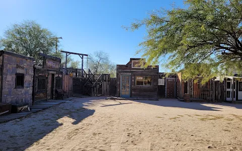 Harker's museum and movie set image