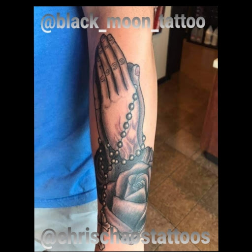 Explore christmas tree tattoo ideas, creative tattoo ideas in Copperas Cove, available at Black Moon Tattoo Company