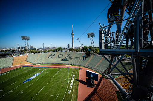 Flying Fox im Olympiastadion München