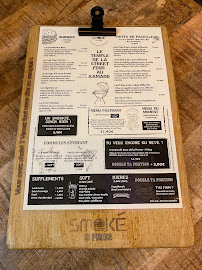 Menu / carte de Smoké and Fries à Lyon