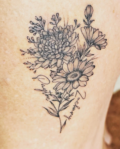 Explore greek sleeve tattoo ideas, creative tattoo ideas in Downers Grove, available at Divine Ink