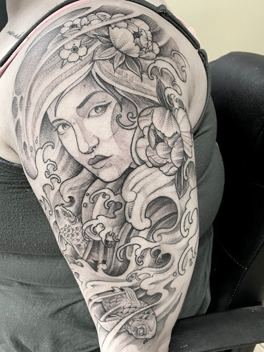 Explore beach tattoo ideas for womens, creative tattoo ideas in Orange, available at North Quabbin Tattoo