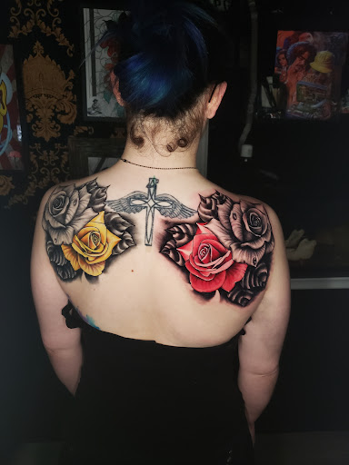 Explore strong woman tattoo ideas, creative tattoo ideas in College Station, available at Legacy Tattoo Lounge